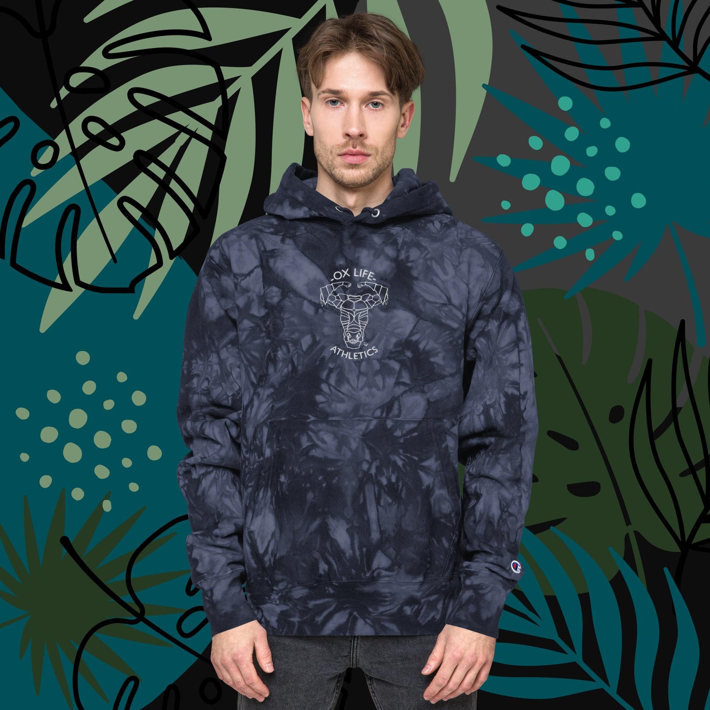 Unisex Champion tie-dye hoodie