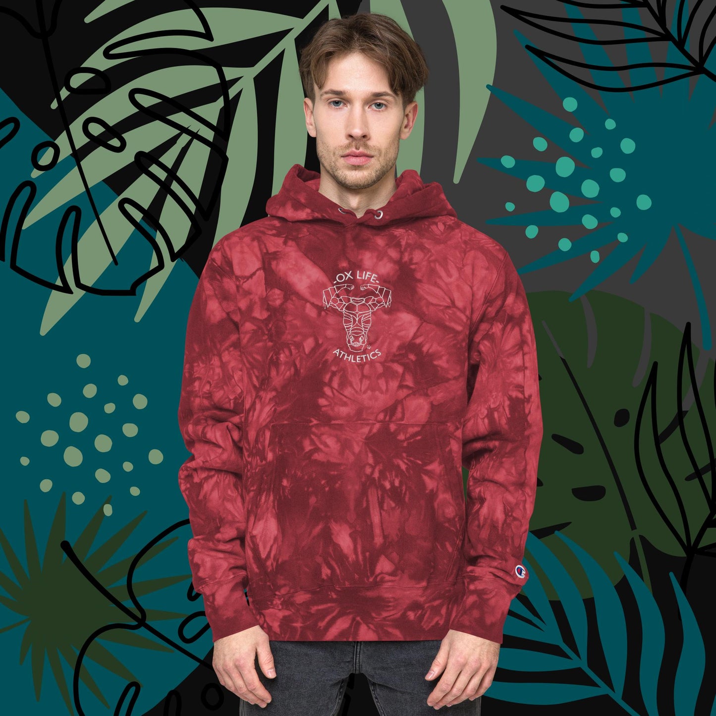 Unisex Champion tie-dye hoodie